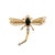 This elegant vintage dragonfly brooch is crafted in 14K yellow gold. The body of the dragonfly tail is a prong set...