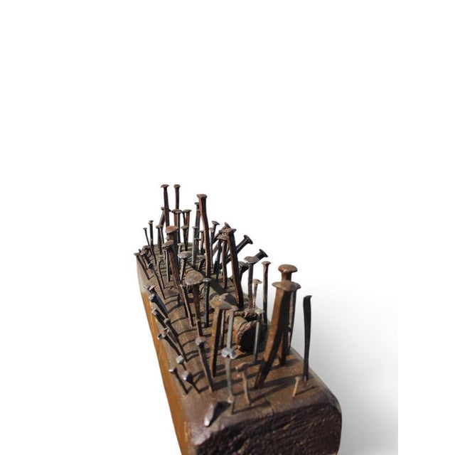 Arte Povera Decorative Object in Iron For Sale - Image 6 of 7