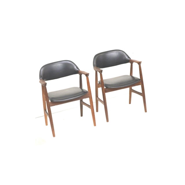 Wood Cow Horn Chairs from Mahjongg, 1960s, Set of 2 For Sale - Image 7 of 15