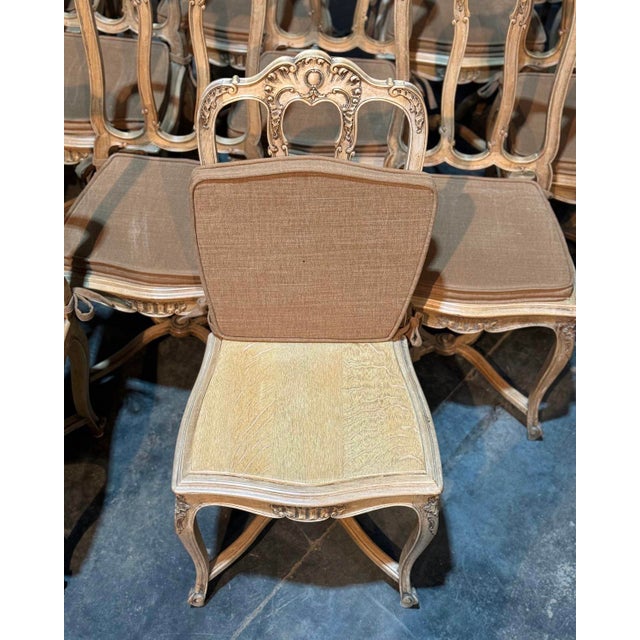 French Oak Farmhouse Dining Chairs, 1900s, Set of 18 For Sale - Image 10 of 18