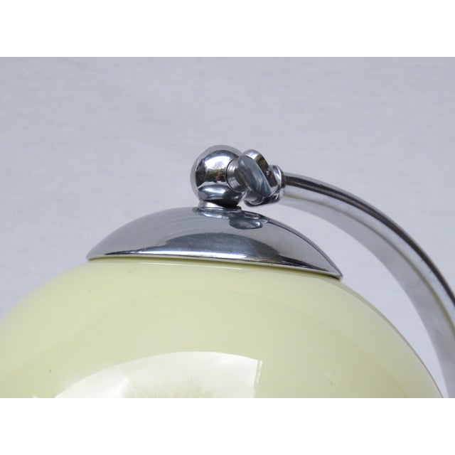 Vintage Bauhaus Table Lamp with Beige Cased Glass Shade, 1920s For Sale - Image 11 of 18