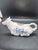 Vintage GerBlue and White Ceramic Cow Creamer - For Sale - Image 4 of 5