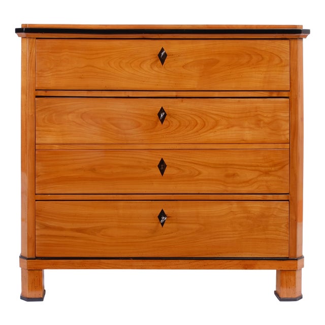 Biedermeier Chest of Drawers in Cherrywood, 1820 For Sale