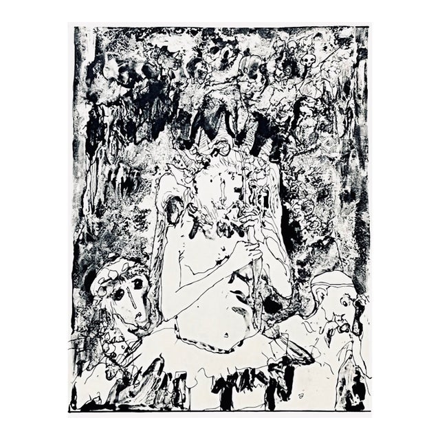 Jean Jansem Original Lithograph Galigula 3 1969 For Sale