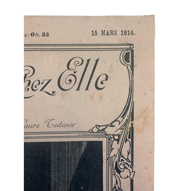 Antique French Fashion, Interiors & Women’s Culture Magazine, La Femme Chez Elle, March 15, 1914 For Sale - Image 10 of 14