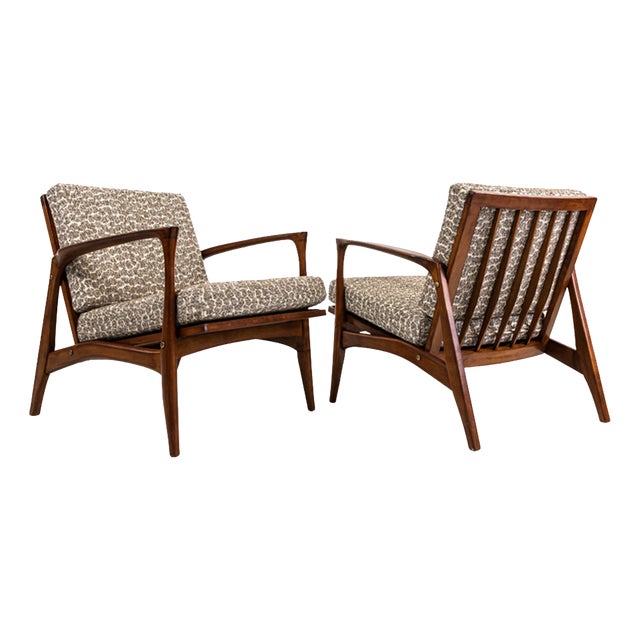 Mid-Century Modern Danish Lounge Chairs, 1960s, Set of 2 For Sale