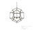 Beautiful authentic Gregorius Pineo Martineau Hanging Lantern, Style No. 8131. A substantial designer statement fixture...