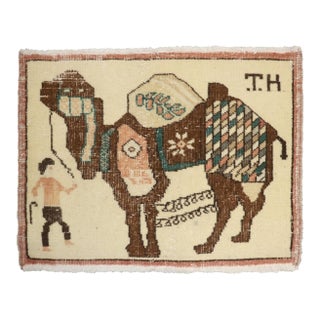 Vintage Turkish Caravan Driver Rug no. j5302 For Sale