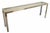 A table console, unique piece. Brass, chrome-plated steel, and crystal. It comes with an authenticity certificate from the...