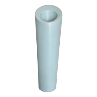 Modern Minimalist Light Blue Ceramic Vase For Sale