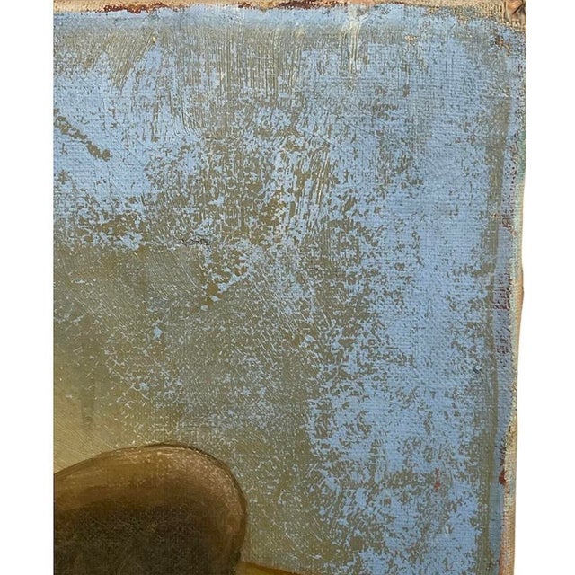 1930's Cowboy Portrait Painting on Canvas For Sale - Image 4 of 8