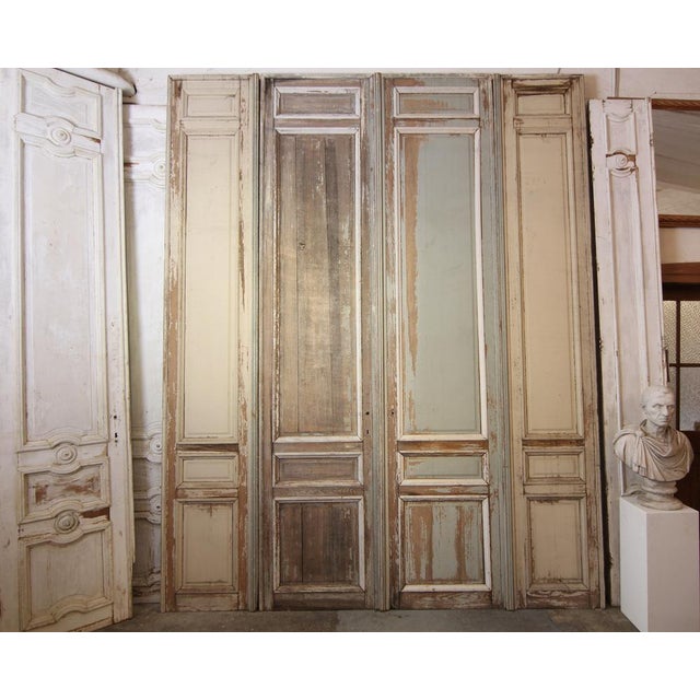 Large French Double Door, 1890s, Set of 4 For Sale - Image 3 of 18