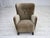 Danish Armchair in Green Velour with Oak Legs For Sale - Image 4 of 18