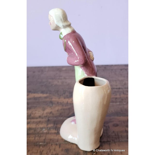 Vintage Mid Century Modern Kim Ward Ceramic Planter Figurine, c1950s. Small hairline to rear of planter section (see...