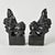 Mid 20th Century Rare Pair of Asian Art Foo Dog Guardian Lion Bookends With Figures For Sale - Image 10 of 16