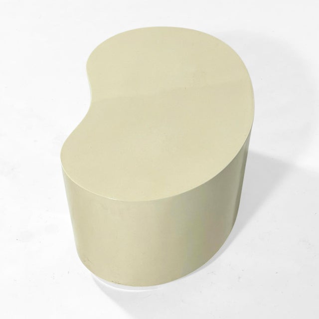 Mid 20th Century Karl Springer Style Lacquered Side Table For Sale - Image 5 of 8