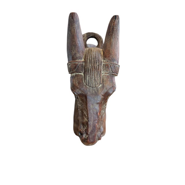 19th Century Extraordinary Decorative Wooden Horse Head. For Sale In Washington DC - Image 6 of 9
