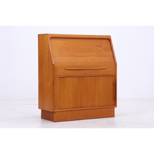 Mid-Century Danish Secretary in Teak by Bernhard Petersen For Sale - Image 3 of 18