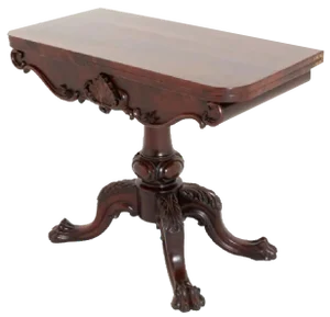 Irish Card Table in Mahogany, 1860s