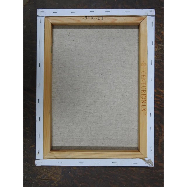 Late 20th Century Gray Blue Skull Painting For Sale In Seattle - Image 6 of 6