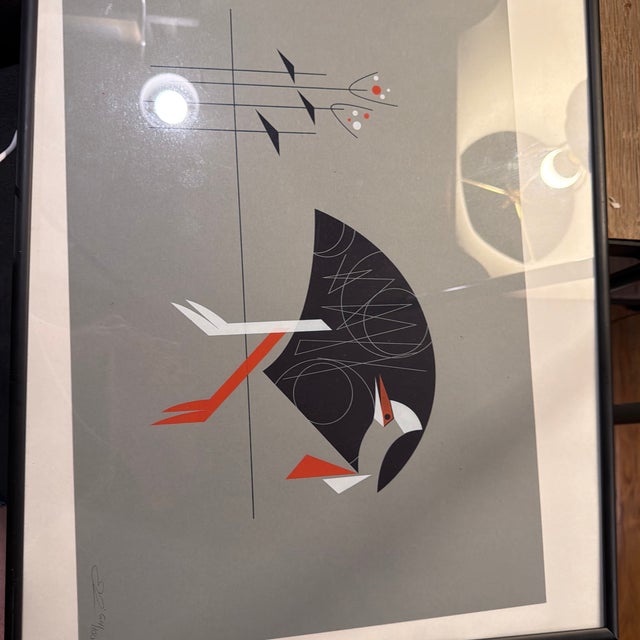 Drawing/Sketching Materials 1974 Charley Harper "Tall Tail" Serigraph (Edition 64/100) Presented on Its Original, Oversized 20" X 15" Portfolio Card Stock For Sale - Image 7 of 9