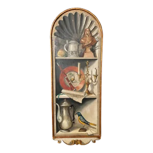 Italian MCM Wall Plaque in the Manner of Fornasetti by Palladio