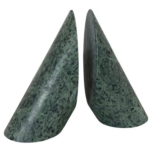 Green Marble Bookend Elements in the style of Fratelli Mannelli, Italy, 1980s, Set of 2 For Sale - Image 16 of 16