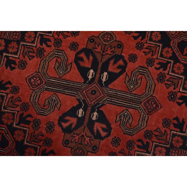 2020s Turkmen Rug 9’11” X 12’11” Red Wool Tribal Hand-Knotted Oriental Carpet For Sale - Image 5 of 14