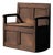 Antique French Folk Bench with Storage Chest in Wood For Sale