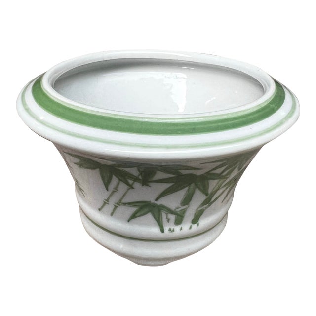 Vintage Small Ceramic Asian Style Catchall For Sale