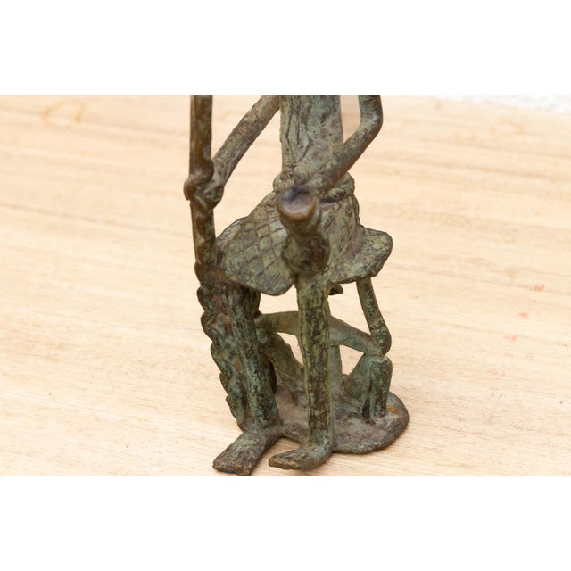 19th Century Authentic Antique Dogon Bronze Figure For Sale - Image 5 of 9