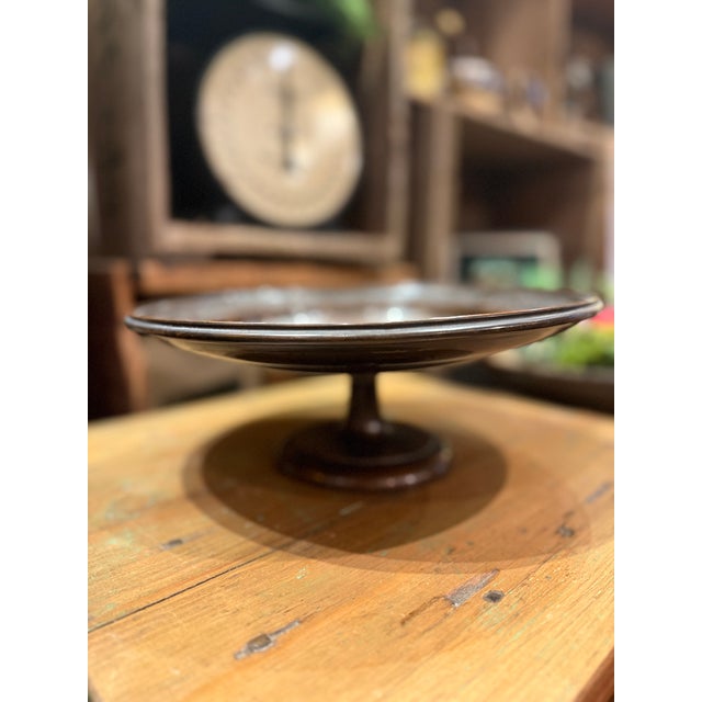 Antique Bronze Hunting-Themed Centerpiece Pedestal Bowl For Sale - Image 4 of 8