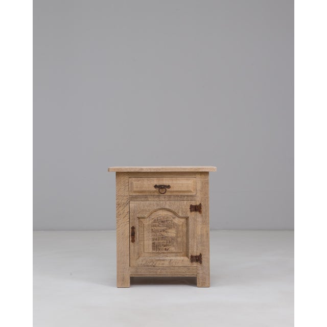 1970s French Oak Buffet With Paneled Door For Sale - Image 16 of 18