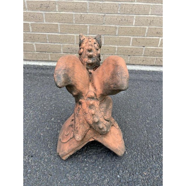 A characterful British-made architectural roof finial depicting the legendary dragon associated with St George. Richly...
