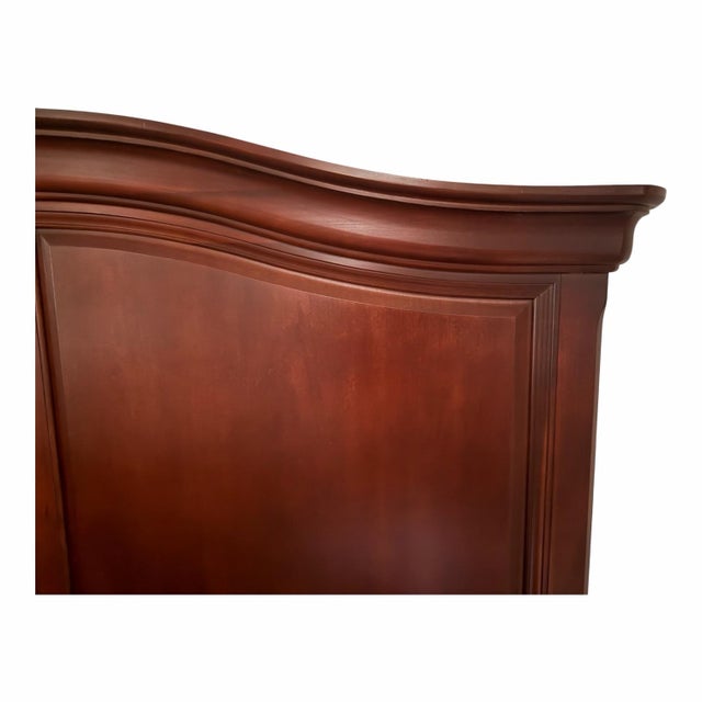 Wood Thomasville Impressions Martinique Collection Queen Headboard in Cherry Wood For Sale - Image 7 of 8
