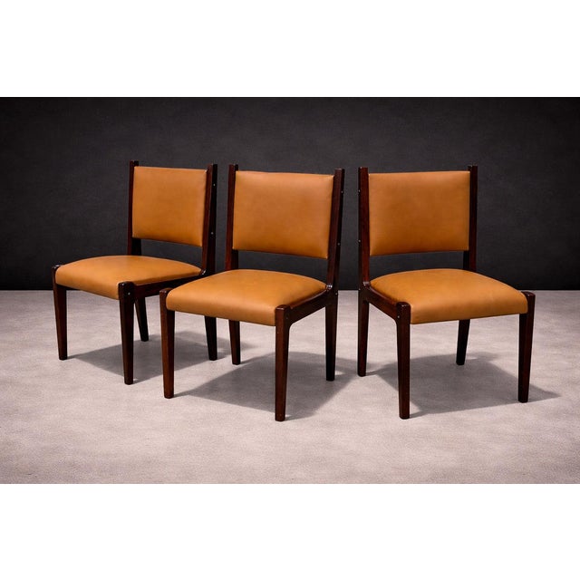 Dining Chairs in Rosewood & Leather, Sergio Rodrigues for Bloch, 1960s - Lot 291-883 For Sale - Image 9 of 15