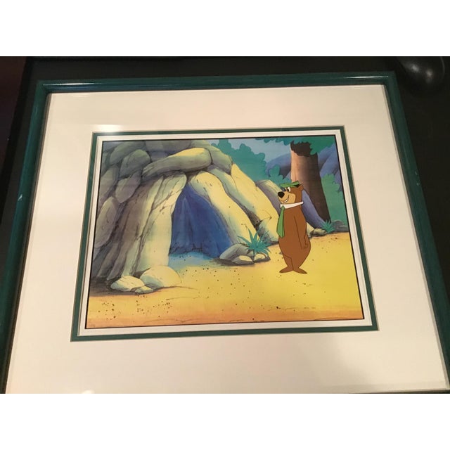 This piece is a rare Hanna-Barbera cel showcasing the unique style of Western animation from the 1970"s .With its...