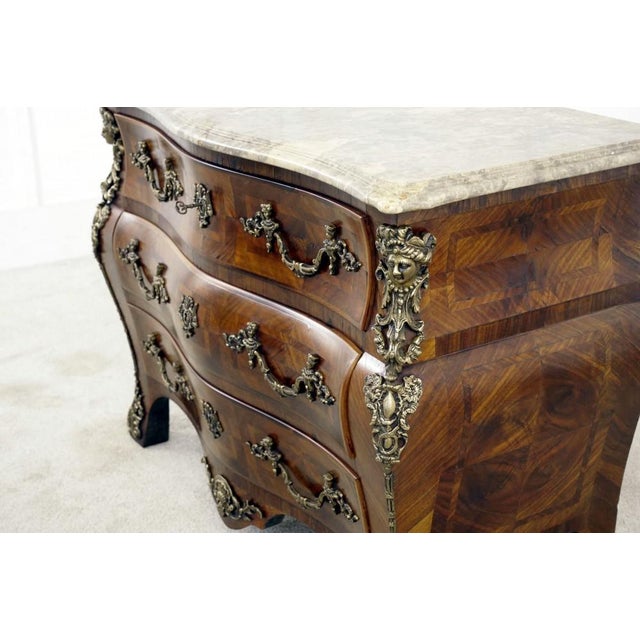 Louis Xvi Bombe Commode, 1880 For Sale - Image 5 of 7