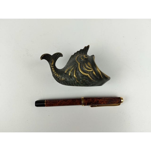Mid-Century Bronze Fish Ashtrays by Walter Bosse, 1950s, Set of 2 For Sale - Image 9 of 10