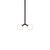 Black Y Pendant Mini, Black, 41in H, 3 Inch Glass Globes, by Research.Lighting, Modern, Minimal Hanging Light For Sale - Image 8 of 9