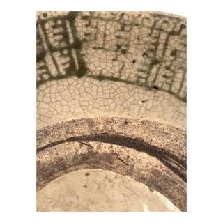 Vintage Ming Blue White Swatow Zhangzhou Chargers 11" 10.5" 9.5" Kiln Crackle - Set of 3 For Sale