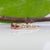 Rubellite Tourmaline Three-Stone Estate Ring in Solid 14k Gold, Round Cut 5mm, Size 8 For Sale In Columbus - Image 6 of 8