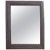 This large antique mirror comes with a solid wooden frame. The frame has been repainted in grey and the mirror glass is new.