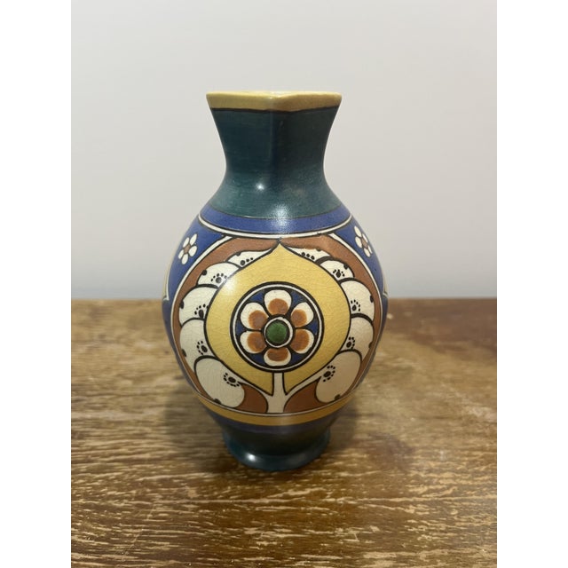 Ceramic Art Nouveau Lindus Vase by Arnhem Fayence, 1916 For Sale - Image 7 of 7