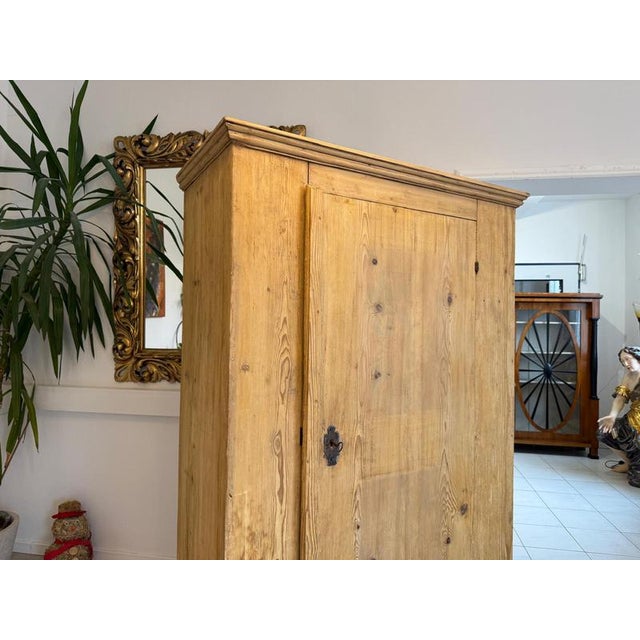 Art Nouveau Farmhouse Cupboard in Wood For Sale - Image 11 of 17