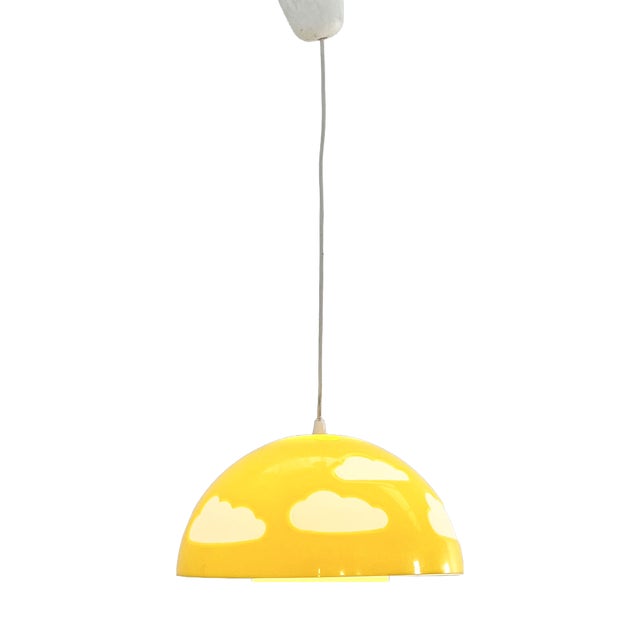 Yellow Skojig Cloud Pendant Lamp by Henrik Preutz for Ikea, 1990s For Sale