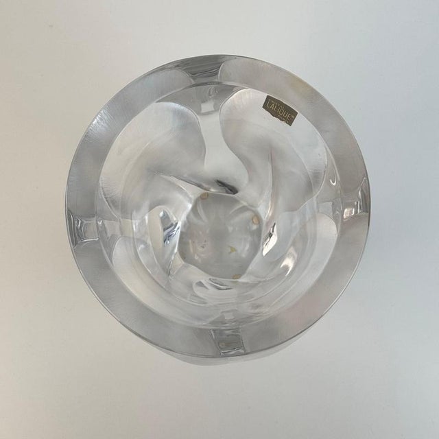 Flamme Crystal Vase from Lalique Paris, 1970s For Sale - Image 15 of 18