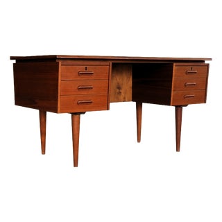 Vintage Danish Desk in Teak, 1960s For Sale