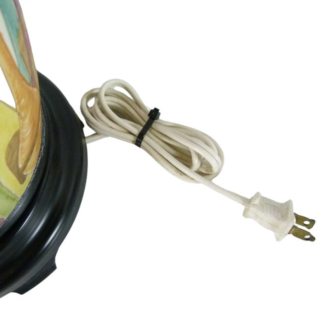 Italian Table Lamp Mid-Century . Ceramic With a Colorful Wine Bottle Design For Sale - Image 11 of 12