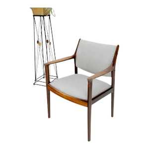 Solid Rosewood New Upholstery Danish Mid-Century Modern Side Office Desk Chair